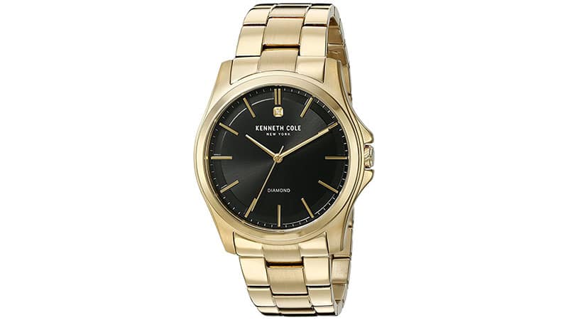 Keneth Cole Diamond Rock Out Gold Watch