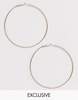 Amantes Mentirosos Brincos Exclusivos Extra Large Fine Gold Hoop