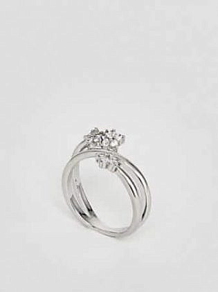 New Look Flower Wrap Open Ring
