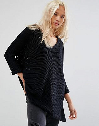 Noisy May Deep V-Neck Oversize Jumper