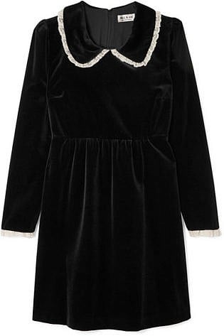 Paul & Joe Lace Trimmed Velvet Mini Dress