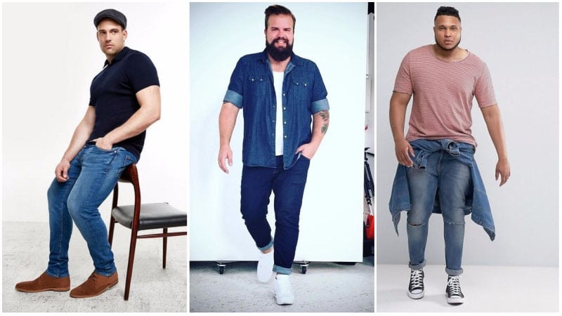 best tapered jeans for big guys online -