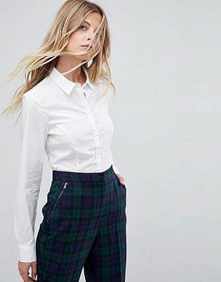 ASOS Long Sleeve Shirt in Stretch Cotton