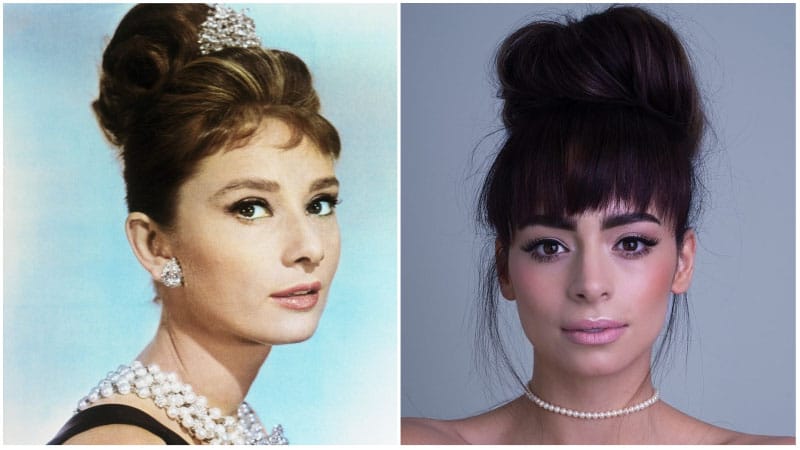 Audrey Hepburn Updo Hairstyle