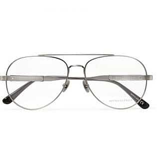 Aviator-Style Silver-Tone Optical Glasses