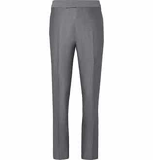 Eggsy's Grey Wool And Mohair-Blend Suit Trousers