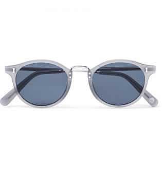 Flaxman Round-Frame Acetate And Silver-Tone Sunglasses