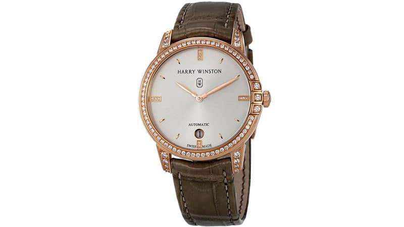 Harry Winston Midnight Automatic 36mm Rose Gold Diamond Men's Watch
