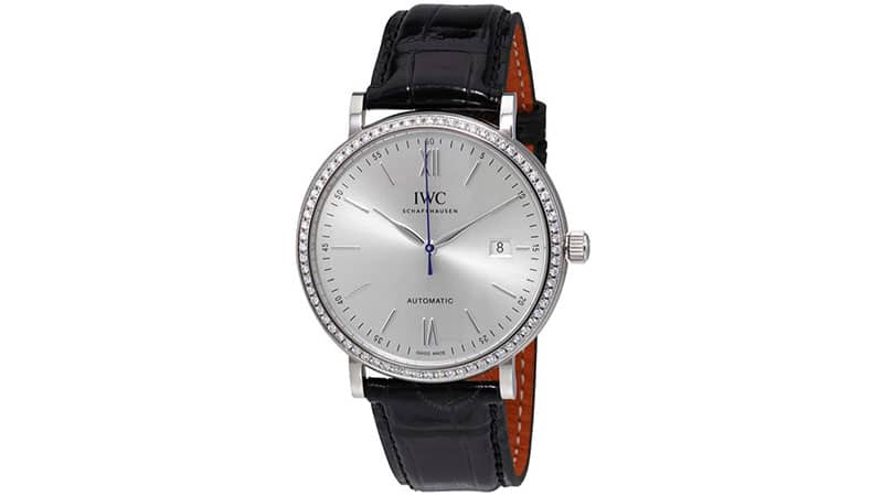 IWC Portofino Silver Dial Diamond Automatic Men's Watch