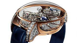 Jacob & Co Crystal Tourbillon Diamond Men's Watch