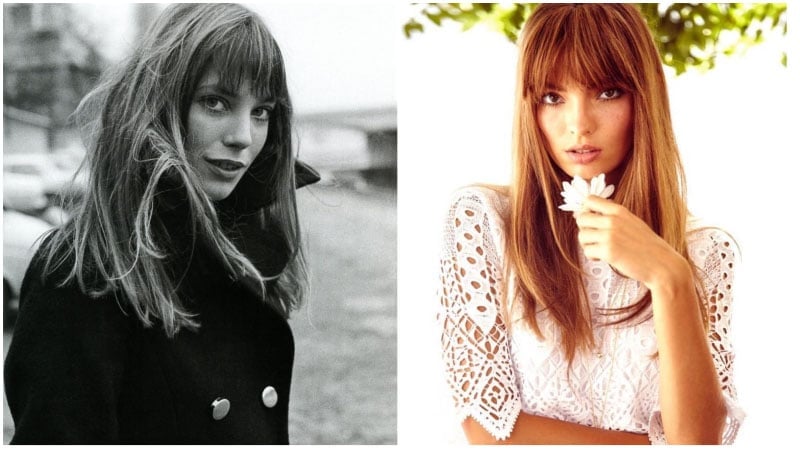 Jane Birkin Wispy Bangs Hairstyle