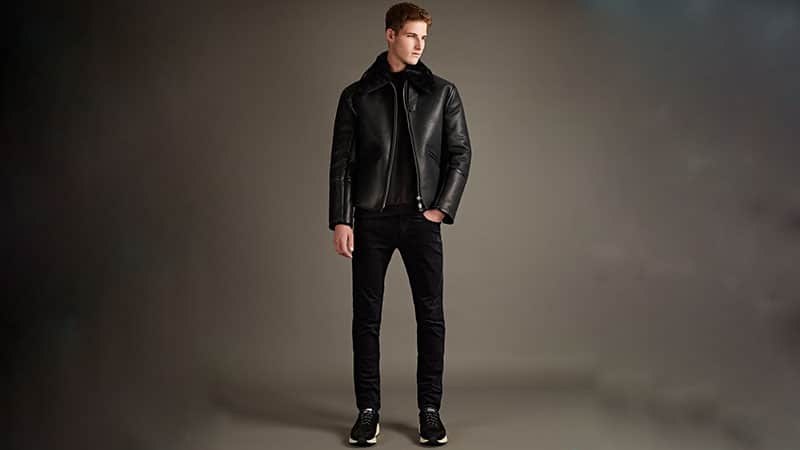 Fashion Jackets Pilot Jackets H&M Pea Jacket black casual look 