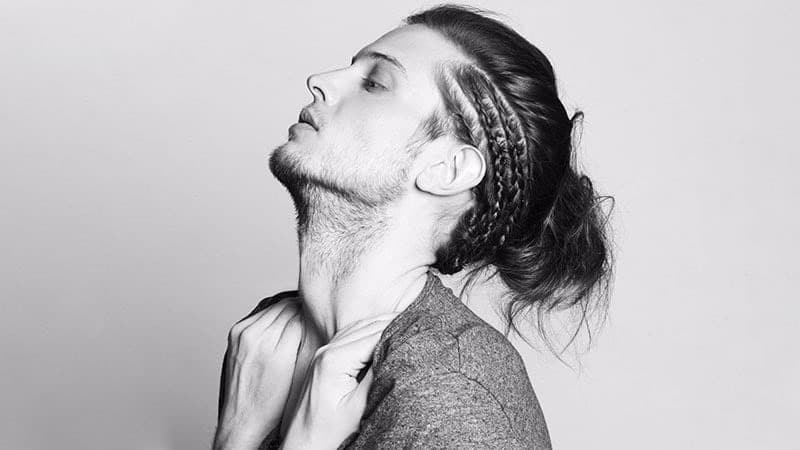 man bun haircut