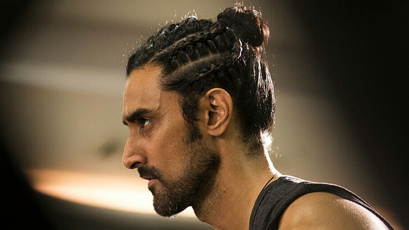 Man Bun with Braids