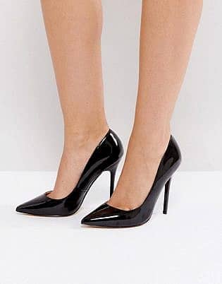 Office Patent Pointed Court Shoes
