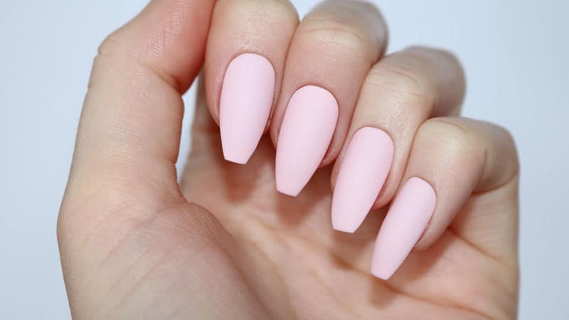 9. Pink and Rose Gold Coffin Nails - wide 4