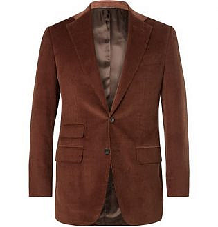 Slim-Fit Cotton And Cashmere-Blend Corduroy Suit Jacket
