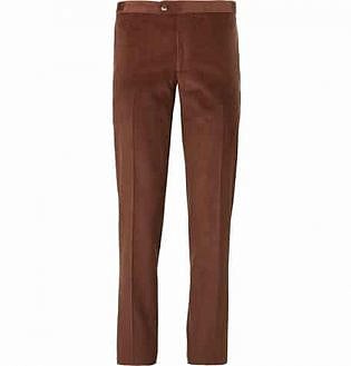 Slim-Fit Cotton And Cashmere-Blend Corduroy Suit Trousers