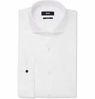 White Jaiden Slim-Fit Cotton Shirt