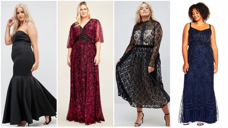 winter formal dresses plus size