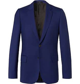 Blue Soho Travel Slim Fit Wool Twill Suit Jacket
