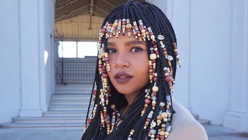 Box Braids With Beads