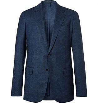 Eggsy's Navy Unstructured Birdseye Wool Blazer