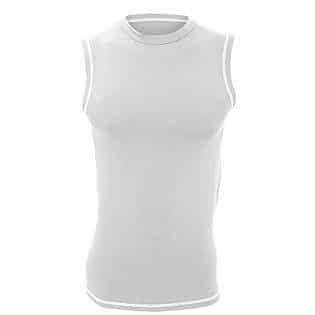 FLOSO Mens Premium Sleeveless Sports Baselayer Vest Top