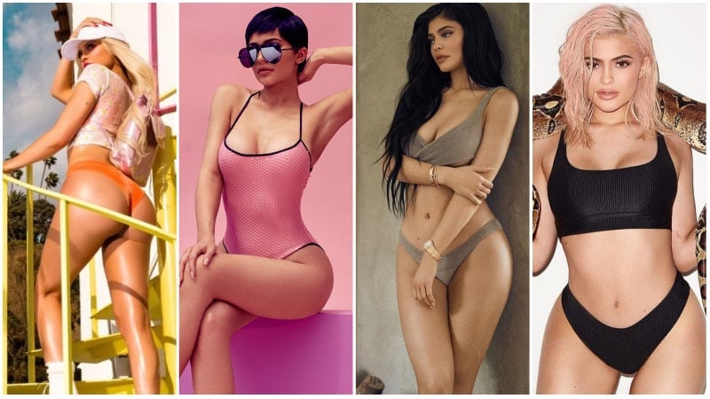 Kylie Jenner Style High Cut Swimwear