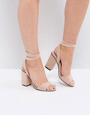 London Rebel High Block Heel Sandal