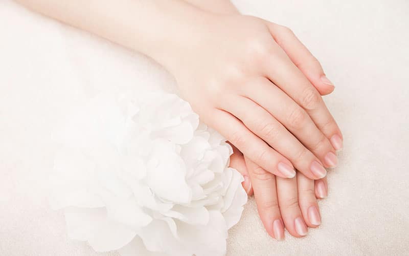 Natural Wedding Nails