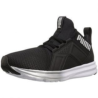 PUMA Women's Enzo Metallic Wn's Cross-Trainer Shoe, Puma Black-Puma Silver, 9 M US
