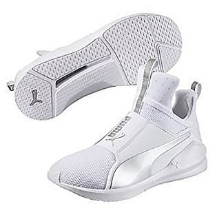 PUMA Women's Fierce Core, White- Silver, Sneaker