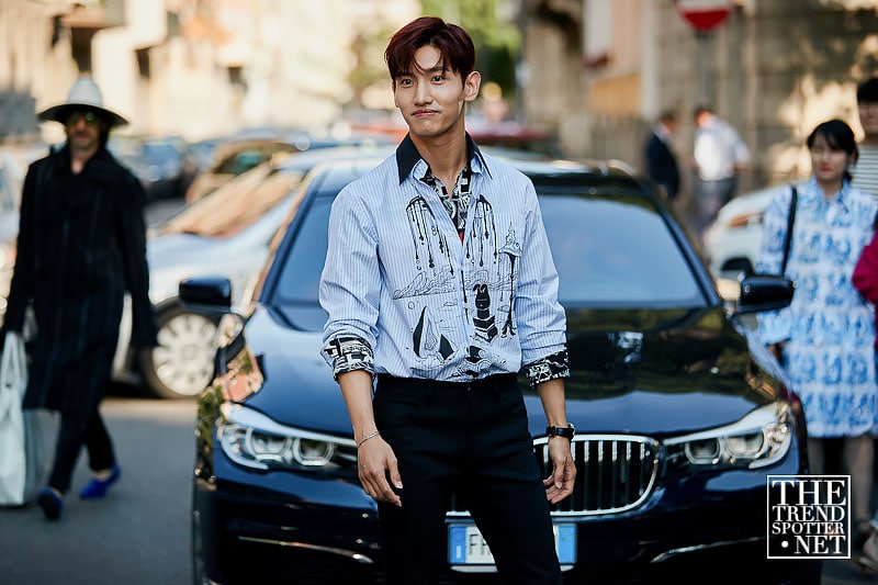 Street Style Milan Menswear Fashion Week Ss19 9