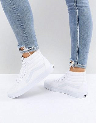 Vans Sk8 Hi Sneakers In White