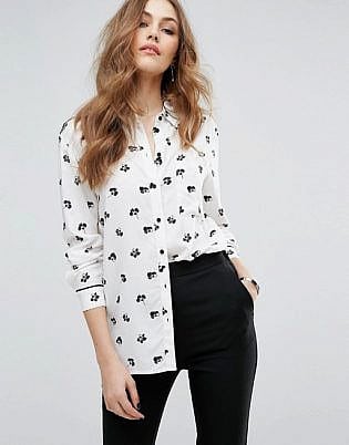 Warehouse Ditsy Floral Print Shirt