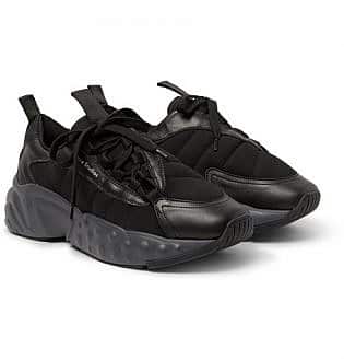 Acne Studios Sofiane Leather Trimmed Suede Sneakers18