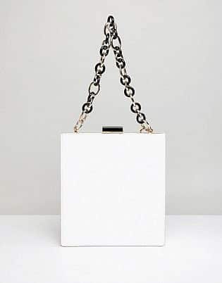 Asos White Frame Bag With Statement Strap