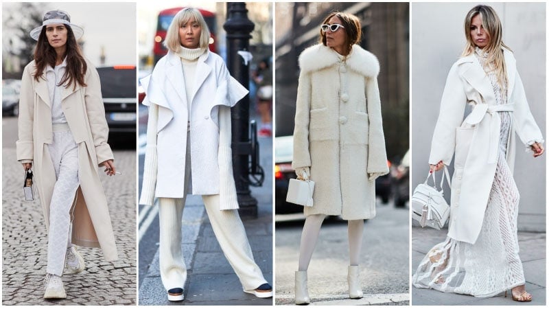 winter all white outfits