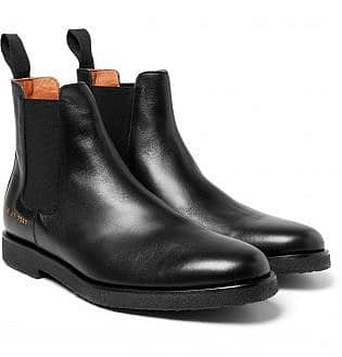 Common Projects Cross Grain Leather Chelsea Boots8