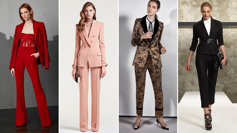 dressy pant suits for wedding guest