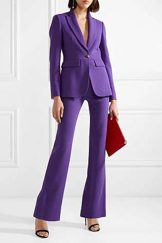 Emilio Pucci Wool Blend Blazer Purple