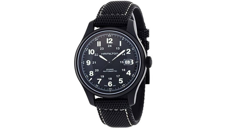 Hamilton Men's Hml H70575733 Khaki Field Black Dial Watch