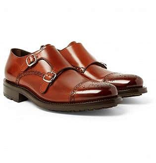 O'keeffe Bristol Burnished Leather Monk Strap Brogues26