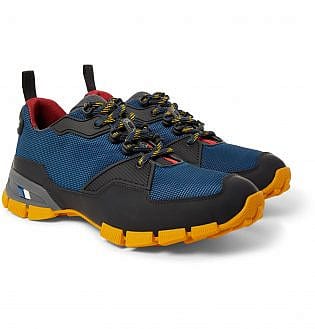 Prada Linea Rossa Rubber Panelled Mesh Sneakers3