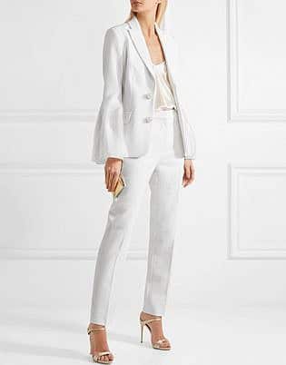 black and white formal pant suits