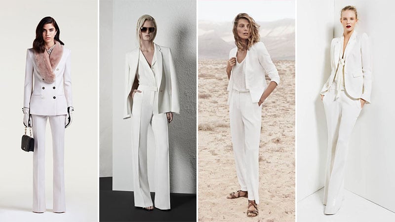 White Pant Suits