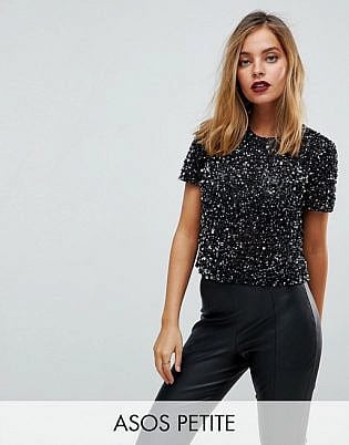 party wear crop top with jeans