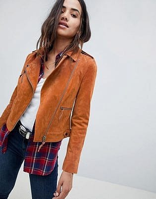 Asos Suede Biker Jacket