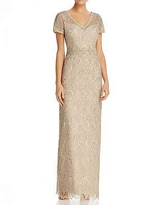 long gold mother of the bride dresses